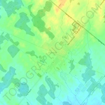 Топографическая карта Dundalk, высота, рельеф