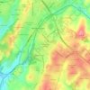 Топографическая карта Washington Heights, высота, рельеф