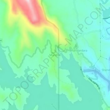 Топографическая карта Murshet, высота, рельеф