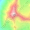 Топографическая карта Шенелю, высота, рельеф
