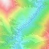 Топографическая карта Кособ, высота, рельеф