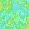 Топографическая карта Хвойное, высота, рельеф