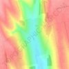 Топографическая карта Огородное, высота, рельеф