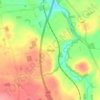 Топографическая карта Wreay, высота, рельеф