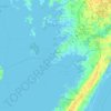 Топографическая карта Jersey Island, высота, рельеф