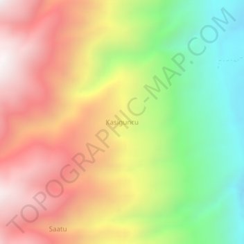 Топографическая карта Kasiguncu, высота, рельеф