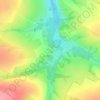 Топографическая карта Глуховский, высота, рельеф
