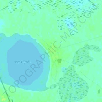 Топографическая карта Бузан, высота, рельеф