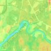 Топографическая карта Страшево, высота, рельеф