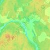 Топографическая карта Лихачёво, высота, рельеф