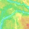 Топографическая карта Заянье, высота, рельеф