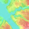 Топографическая карта Добрянка, высота, рельеф