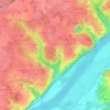 Топографическая карта Le Cerny, высота, рельеф