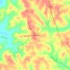 Топографическая карта Pleasanton, высота, рельеф