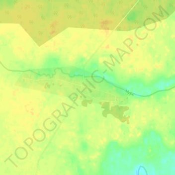 Топографическая карта Татьяновка, высота, рельеф