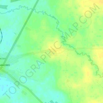 Топографическая карта Поддубье, высота, рельеф