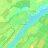 Топографическая карта Камешник, высота, рельеф