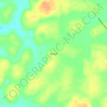 Топографическая карта Arumã, высота, рельеф