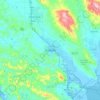 Топографическая карта Petaluma, высота, рельеф