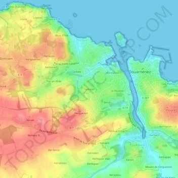Топографическая карта Toubalan, высота, рельеф