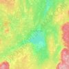 Топографическая карта Поозерье, высота, рельеф
