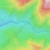 Топографическая карта Аибга, высота, рельеф