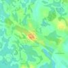 Топографическая карта Пакульня, высота, рельеф