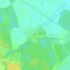 Топографическая карта Вохоново, высота, рельеф