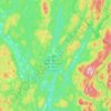 Топографическая карта La Macaza, высота, рельеф