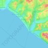 Топографическая карта San Clemente, высота, рельеф