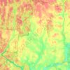 Топографическая карта Колюдовское сельское поселение, высота, рельеф