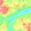 Топографическая карта Коноваловское сельское поселение, высота, рельеф