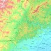 Топографическая карта 涞水县, высота, рельеф