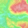 Топографическая карта Барановское сельское поселение, высота, рельеф