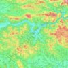 Топографическая карта Лития, высота, рельеф