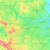 Топографическая карта Birmingham, высота, рельеф