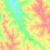 Топографическая карта Porcupine, высота, рельеф