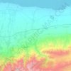 Топографическая карта Турген, высота, рельеф