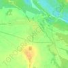 Топографическая карта Лунно, высота, рельеф