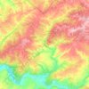 Топографическая карта Гутовский сельсовет, высота, рельеф