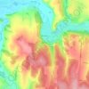 Топографическая карта Бохан, высота, рельеф