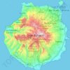 Топографическая карта Gran Canaria, высота, рельеф