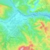 Топографическая карта Estagel, высота, рельеф