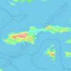 Топографическая карта Датча, высота, рельеф