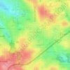 Топографическая карта Multnomah, высота, рельеф