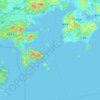 Топографическая карта 惠州大亚湾经济技术开发区, высота, рельеф