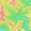 Топографическая карта Val di Zoldo, высота, рельеф