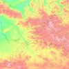 Топографическая карта Эрзинский кожуун, высота, рельеф