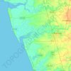 Топографическая карта Jalalpore Taluka, высота, рельеф