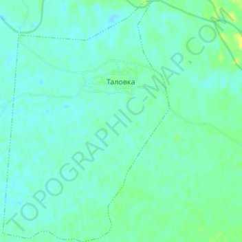 Топографическая карта сельское поселение Село Таловка, высота, рельеф